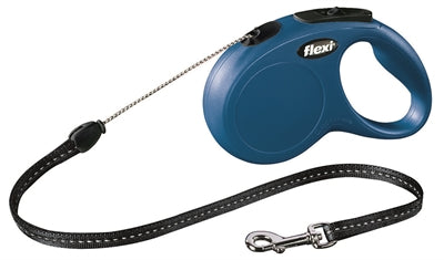 Flexi Rollijn Classic Cord Blauw S 5 Mtr