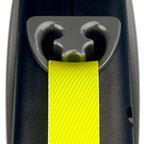 Flexi Rollijn Giant Tape Neon Zwart / Geel M 8 Mtr