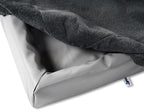 Bia Bed Fleece Hoes Hondenmand Grijs Bia-3 70X60X15 Cm