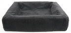 Bia Bed Fleece Hoes Hondenmand Grijs Bia-3 70X60X15 Cm