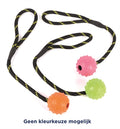 Happy Pet Tough Toys Bal Studded Aan Touw Rubber 31,5X5,5X5,5 Cm