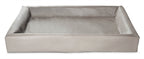 Bia Bed Kunstleer Hoes Hondenmand Taupe Bia-2 60X50X12,5 Cm