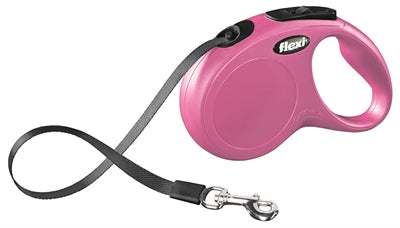 Flexi Rollijn Classic Tape Roze S 5 Mtr