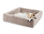 Bia Bed Fleece Hoes Hondenmand Taupe Bia-2 60X50X12,5 Cm