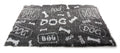 Martin Vetbed Dog Print Grijs / Wit Gerecycled 75X50 Cm