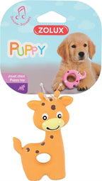 Zolux Puppyspeelgoed Latex Giraffe Oranje 7,5X3,5X10 Cm