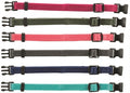 Trixie Puppy Halsbandset Fuchsia/Grafiet/Indigo/Bosgroen/Koraal 17-25 Cm 6 St