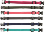Trixie Puppy Halsbandset Fuchsia/Grafiet/Indigo/Bosgroen/Koraal 17-25 Cm 6 St