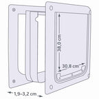 Trixie 2-Weg Hondenluik Wit M-Xl 39 X 45 Cm