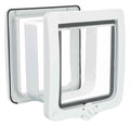 Trixie 4-Weg Kattenluik Xl Inclusief Tunnelstuk Wit 24X28 Cm
