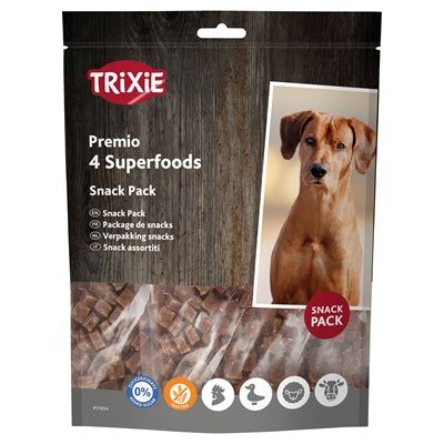 Trixie Premio Superfoods Kip / Eend / Rund / Lam 4X100 Gr