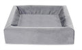 Bia Bed Royal Fluweel Hoes Voor Hondenmand Grijs Bia-50 60X50X12 Cm