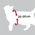 Trixie Kattentuig Voor In De Auto Rood 20-50X1,5 Cm