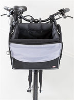 Trixie Fietsmand Voor Aan Stuur Nylon Zwart / Grijs 41X26X26 Cm