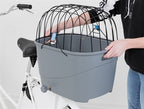 Trixie Fietsmand Voor Bagagedrager Met Draadkoepel Kunststof Grijs 46X36X47 Cm