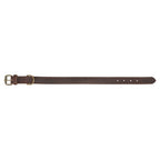 Trixie Halsband Hond Rustic Vetleer Donkerbruin 27-34X1,8 Cm