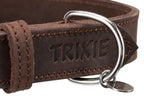 Trixie Halsband Hond Rustic Vetleer Donkerbruin 27-34X1,8 Cm