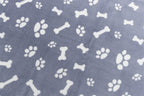 Trixie Hondendeken Kenny Fleece Bot / Pootjes Blauw 75X50 Cm