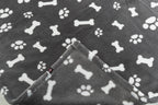 Trixie Hondendeken Kenny Fleece Bot / Pootjes Grijs 75X50 Cm