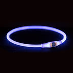 Trixie Lichtgevende Halsband Usb Flash Light Oplaadbaar Tpu Multi 40X0,8 Cm