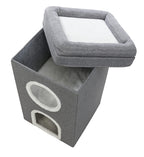 Trixie Krabpaal Cat Tower Saul Grijs 39X39X64 Cm