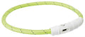 Trixie Lichtgevende Halsband Hond Flash Usb Tpu / Nylon Groen 65X0,7 Cm