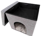 Trixie Poef Kattenmand Relax-Iglo Alois Grijs 40X40X38 Cm