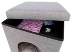 Trixie Poef Kattenmand Relax-Iglo Alois Grijs 40X40X38 Cm