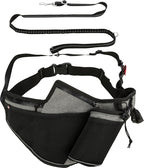 Trixie Joggingriem Met Lijn Grijs / Zwart 115-150X2 Cm / 70-130X23 Cm