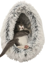 Trixie Kattenmand Iglo Harvey Grijs / Wit-Zwart 41X35X26 Cm
