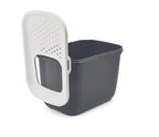 Savic Kattenbak Hop In Antraciet / Wit 58,5X39X39,5 Cm