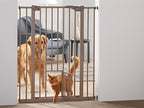 Savic Dog Barrier Afsluithek Met Kleine Deur Grijs 74-84X107 Cm