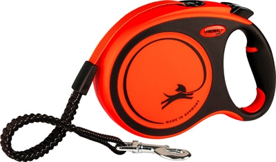 Flexi Rollijn Xtreme Tape Zwart / Oranje L 8 Mtr