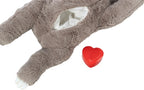 Trixie Pluche Luiaard Grijs Met Heartbeat Voor Puppy 34 Cm