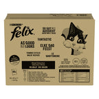 Felix Pouch Elke Dag Feest In Gelei Tonijn / Kabeljauw / Rund / Kip 80X85 Gr