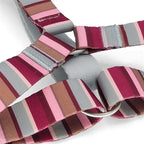 Morso Hondentuig H-Tuig Gerecycled Skyline Rood / Roze 40-55X1,5 Cm