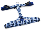 Morso Hondentuig H-Tuig Gerecycled Splash Blauw 40-55X1,5 Cm