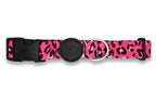 Morso Halsband Hond Gerecycled Bubble Leo Roze 30-42X1,5 Cm