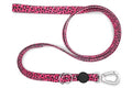 Morso Hondenriem Verstelbaar Gerecycled Bubble Leo Roze 75-230X1,5 Cm 1-4 Kg