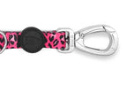 Morso Hondenriem Verstelbaar Gerecycled Bubble Leo Roze 75-230X1,5 Cm 1-4 Kg