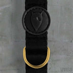 Morso Halsband Hond Gerecycled Gold Caviar Goud 30-42X1,5 Cm