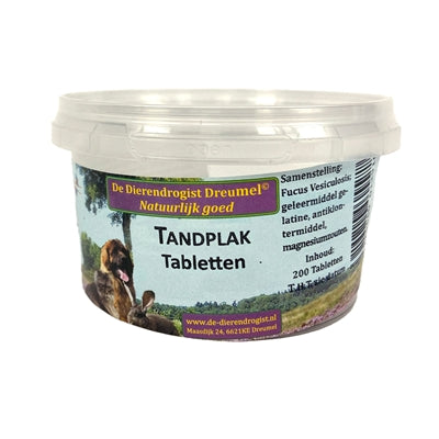 Dierendrogist Tandplak Tabletten 100 St