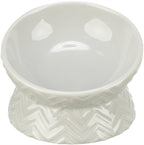 Trixie Verhoogde Voerbak / Waterbak Keramiek Licht Taupe 150 Ml 13 Cm