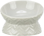 Trixie Verhoogde Voerbak / Waterbak Keramiek Licht Taupe 150 Ml 13 Cm