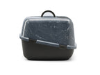 Savic Kattenbak Nestor Jumbo Marble Grijs / Zwart 66,5X48,5X46,5 Cm