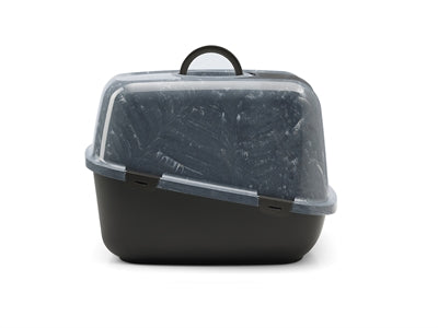 Savic Kattenbak Nestor Jumbo Marble Grijs / Zwart 66,5X48,5X46,5 Cm