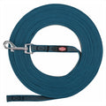 Trixie Hondenriem Sleeplijn Met Rubber Anti Slip Petrol Blauw S/M 5 Mtr X 1,5 Cm
