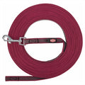 Trixie Hondenriem Sleeplijn Met Rubber Anti Slip Sangria Rood S/M 10 Mtr X 1,5 Cm