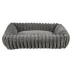 Trixie Hondenmand Lonni Ribfluweel Hoekig Grijs 65X50 Cm