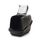 Savic Kattenbak Nestor Marble Zwart / Goud 56X39X38,5 Cm